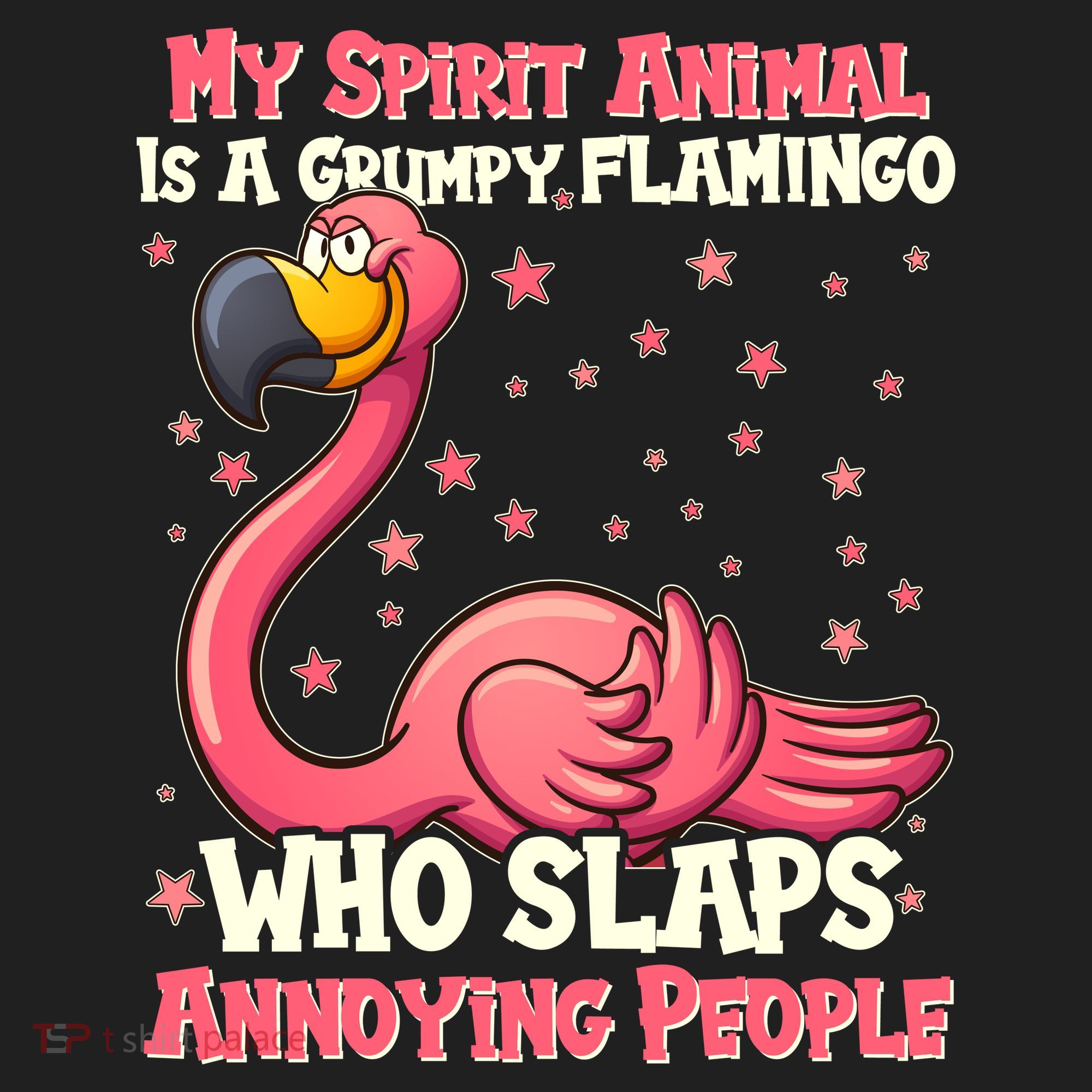 My Spirit Animal Is A Grumpy Flamingo Tumbler