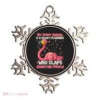 My Spirit Animal Is A Grumpy Flamingo Ornament thumb 0