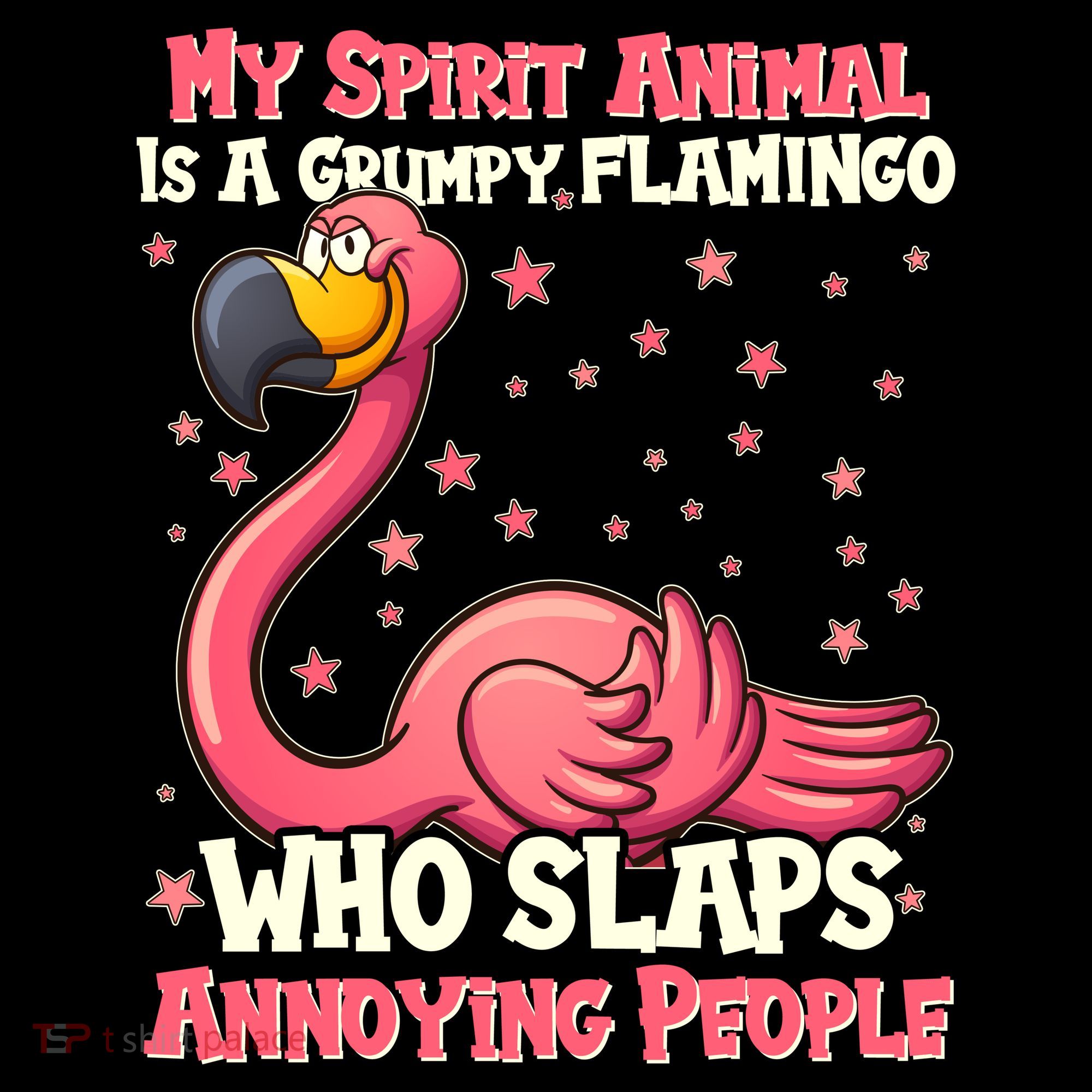 My Spirit Animal Is A Grumpy Flamingo Ornament