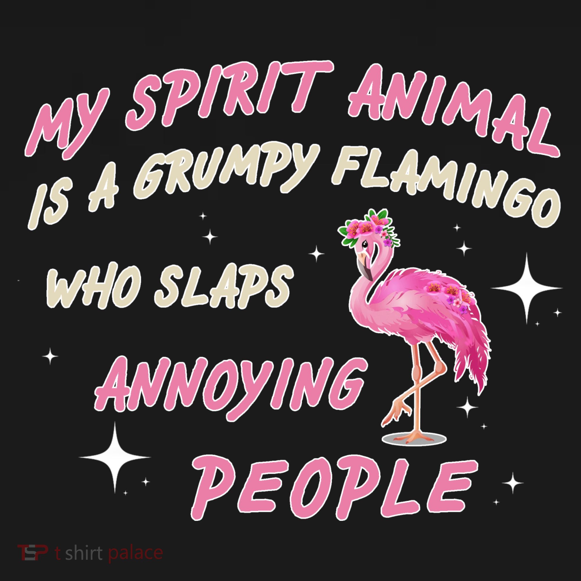 My Spirit Animal Is Grumpy Flamingo Backpack