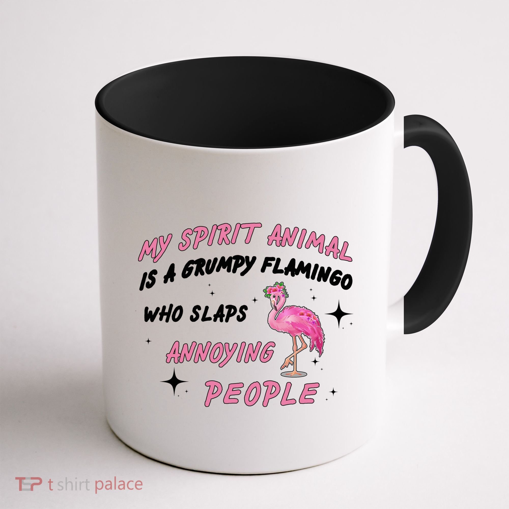 My Spirit Animal Is Grumpy Flamingo Coffee Mug
