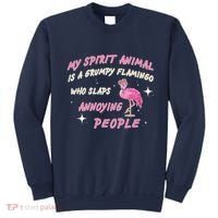 My Spirit Animal Is Grumpy Flamingo Sweatshirt thumb 0