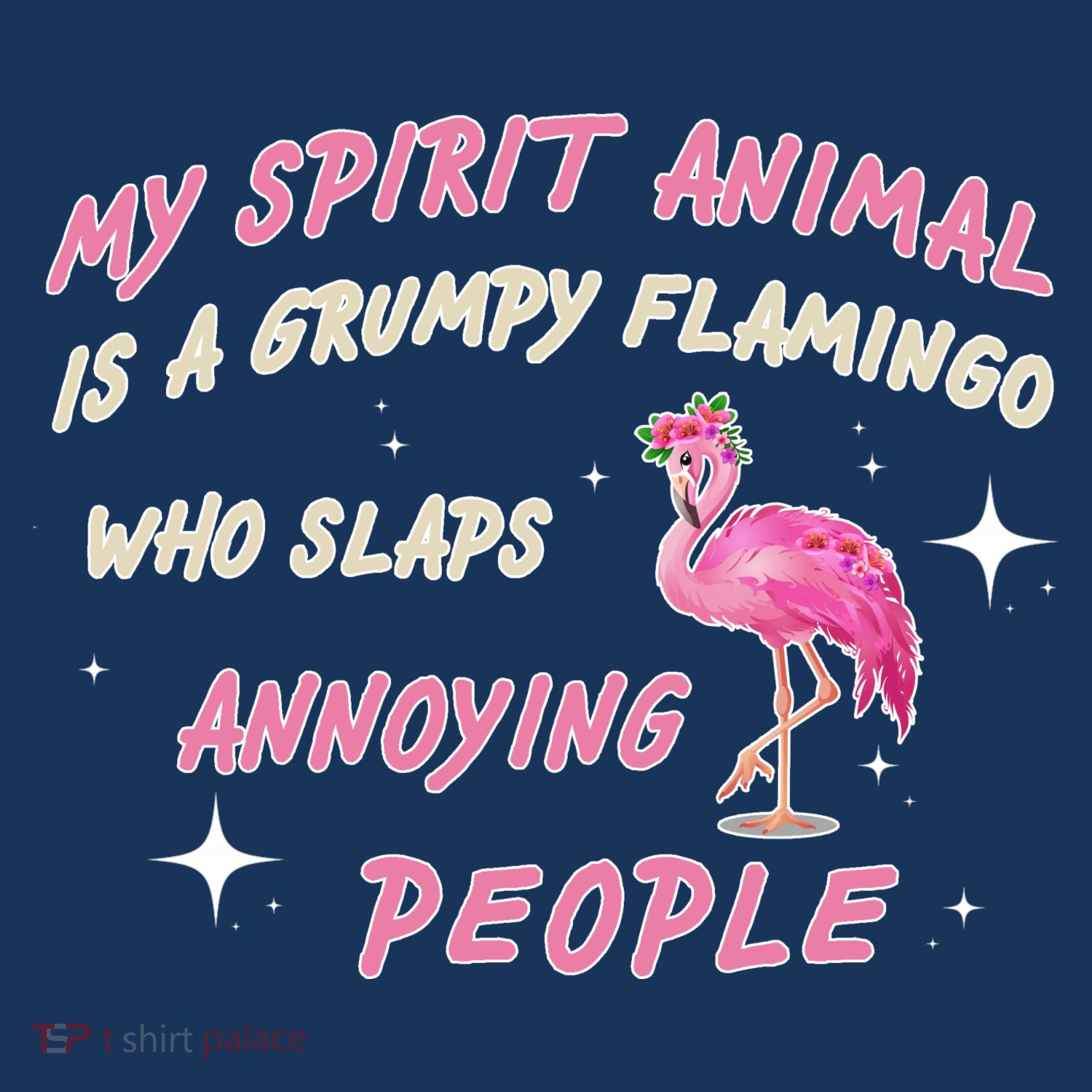 My Spirit Animal Is Grumpy Flamingo Women's Hoodie