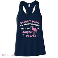 My Spirit Animal Is Grumpy Flamingo Women's Tank Top thumb 0