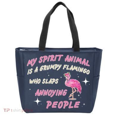 My Spirit Animal Is Grumpy Flamingo Tote Bag