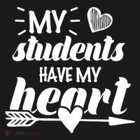 My Students Have My Heart Cute Teacher Bucket Hat thumb 4