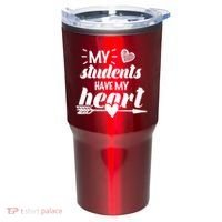 My Students Have My Heart Cute Teacher Tumbler thumb 0