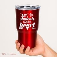 My Students Have My Heart Cute Teacher Tumbler thumb 2