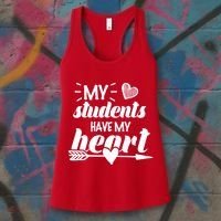 My Students Have My Heart Cute Teacher Women's Tank Top thumb 3