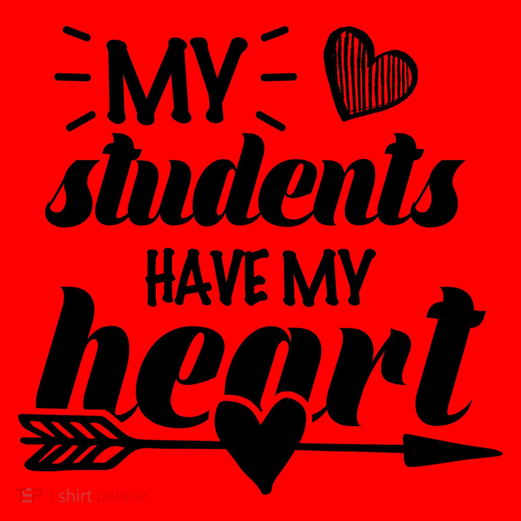 My Students Have My Heart Cute Teacher Santa Hat