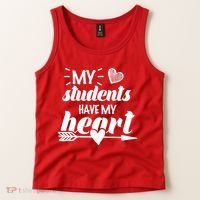 My Students Have My Heart Cute Teacher Tank Top thumb 2
