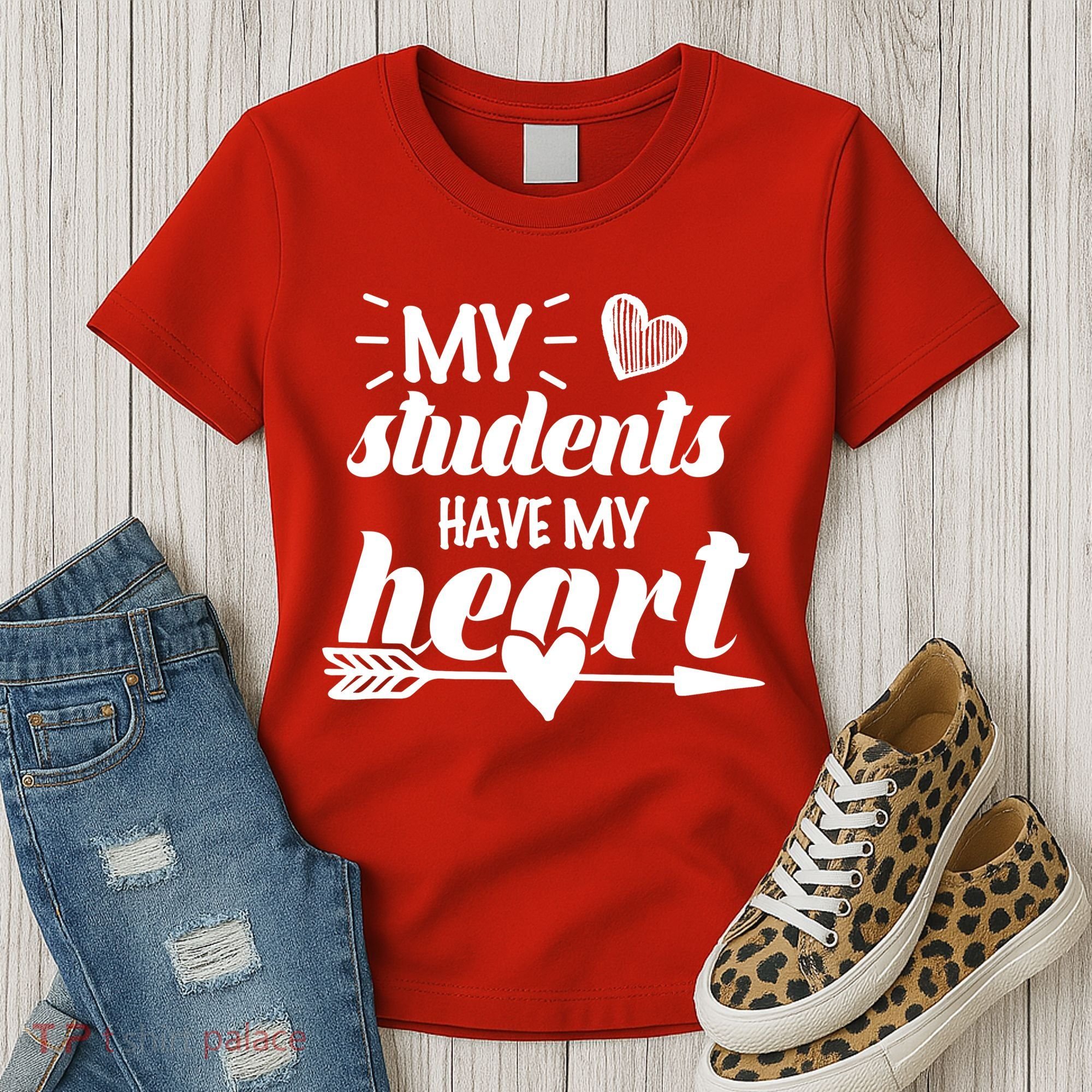 My Students Have My Heart Cute Teacher Women's T-Shirt