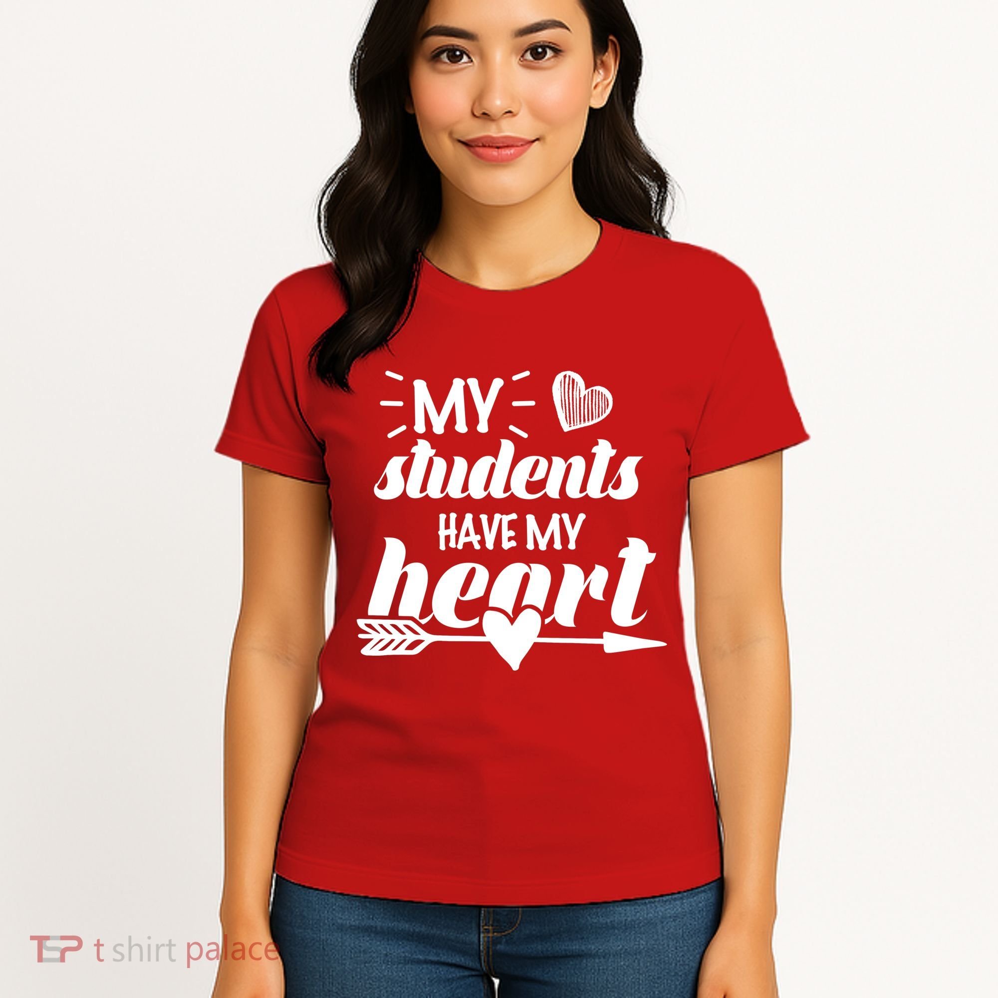 My Students Have My Heart Cute Teacher Women's T-Shirt