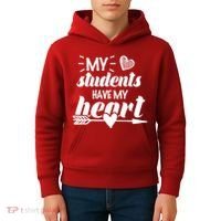 My Students Have My Heart Cute Teacher Kids Hoodie thumb 4