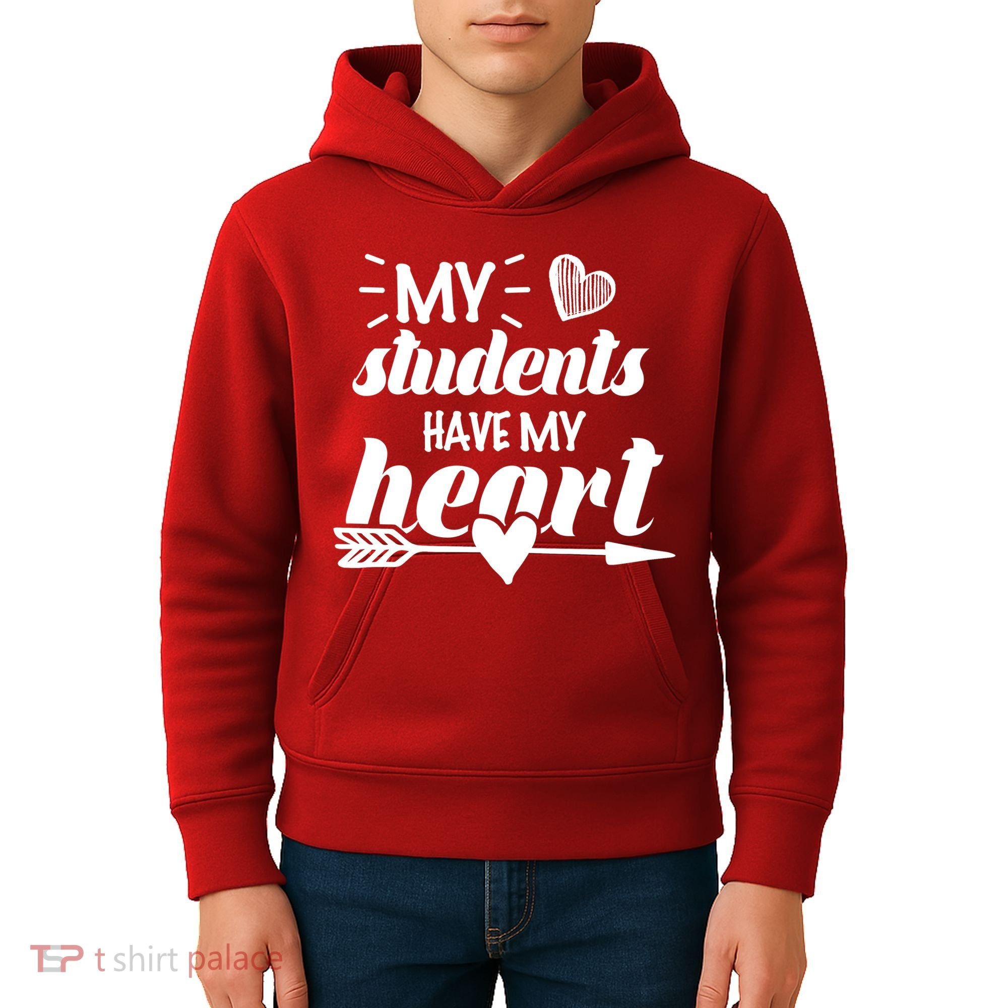 My Students Have My Heart Cute Teacher Kids Hoodie