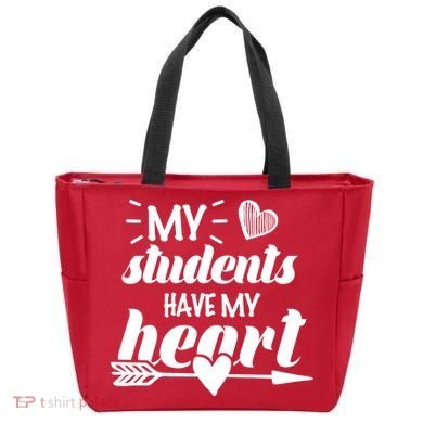 My Students Have My Heart Cute Teacher Tote Bag