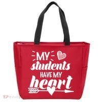 My Students Have My Heart Cute Teacher Tote Bag thumb 0