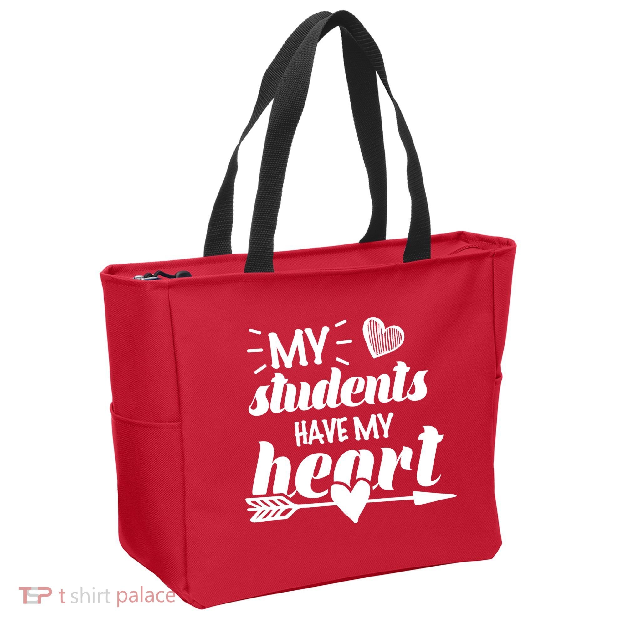 My Students Have My Heart Cute Teacher Tote Bag