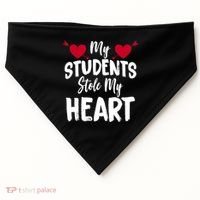 My Students Stole My Heart USA-Made Doggie Bandana thumb 0