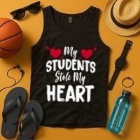 My Students Stole My Heart Tank Top thumb 4