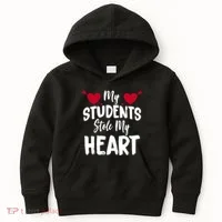 My Students Stole My Heart Kids Hoodie thumb 0