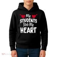 My Students Stole My Heart Kids Hoodie thumb 4