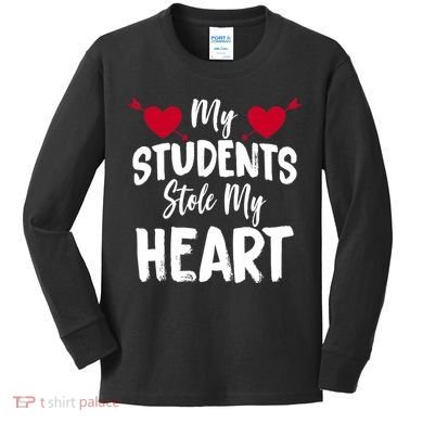 My Students Stole My Heart Kids Long Sleeve Shirt