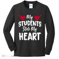 My Students Stole My Heart Kids Long Sleeve Shirt thumb 0