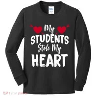 My Students Stole My Heart Kids Long Sleeve Shirt thumb 0