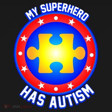 My Superhero Has Autism Cropped Pullover Crew