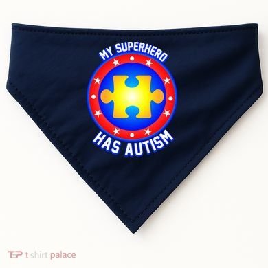 My Superhero Has Autism USA-Made Doggie Bandana