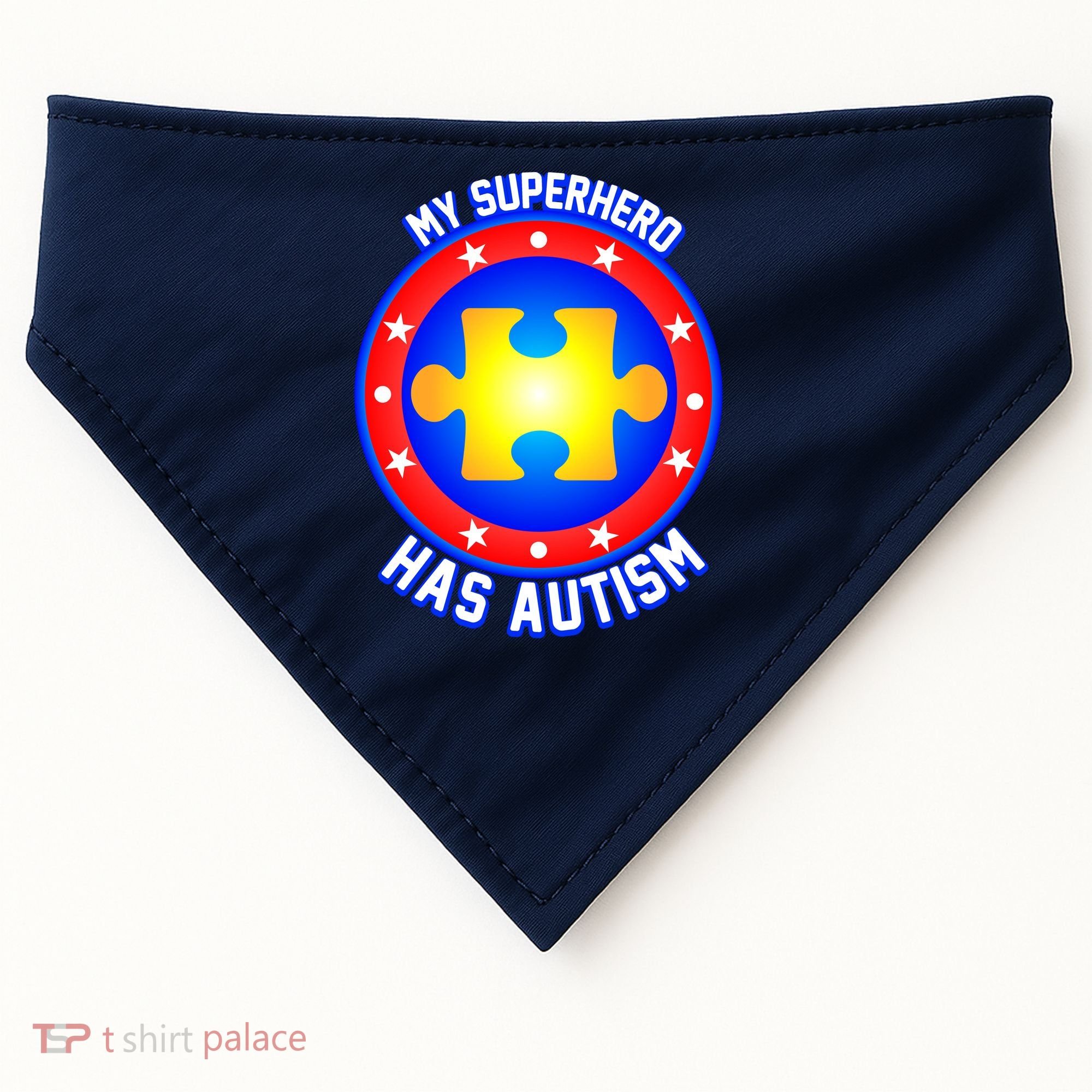 My Superhero Has Autism USA-Made Doggie Bandana