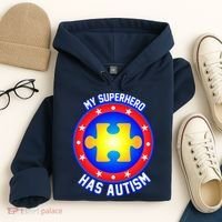 My Superhero Has Autism Hoodie thumb 4