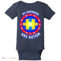 My Superhero Has Autism Baby Bodysuit thumb 0