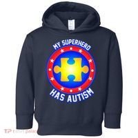 My Superhero Has Autism Toddler Hoodie thumb 0
