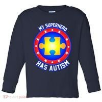 My Superhero Has Autism Toddler Long Sleeve Shirt thumb 0