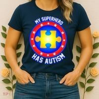 My Superhero Has Autism Women's T-Shirt thumb 2