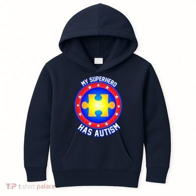 My Superhero Has Autism Kids Hoodie