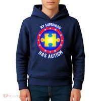 My Superhero Has Autism Kids Hoodie thumb 4