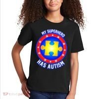 My Superhero Has Autism Kids T-Shirt thumb 2