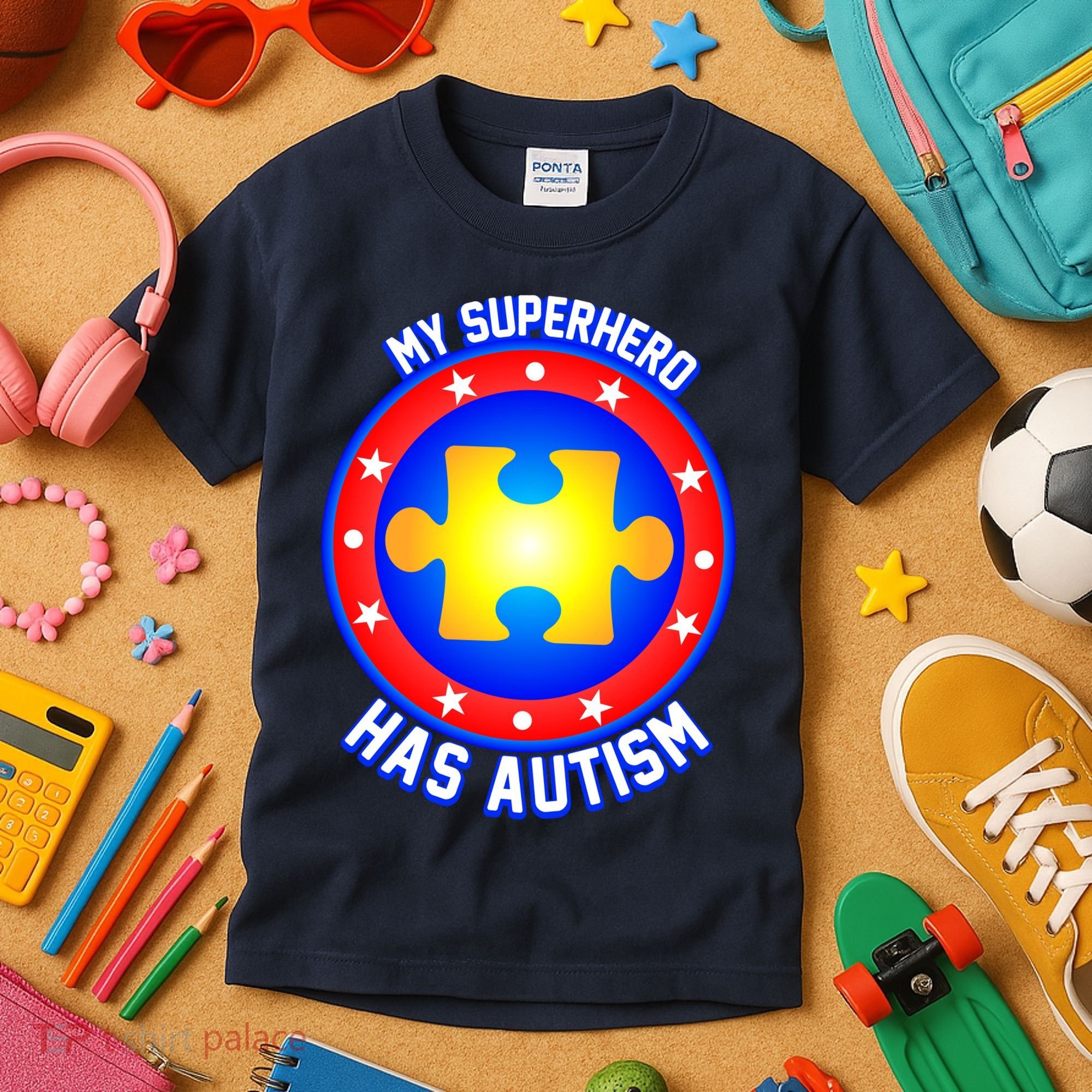 My Superhero Has Autism Kids T-Shirt