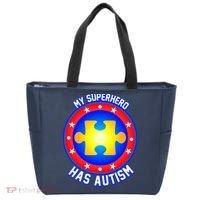 My Superhero Has Autism Tote Bag thumb 0