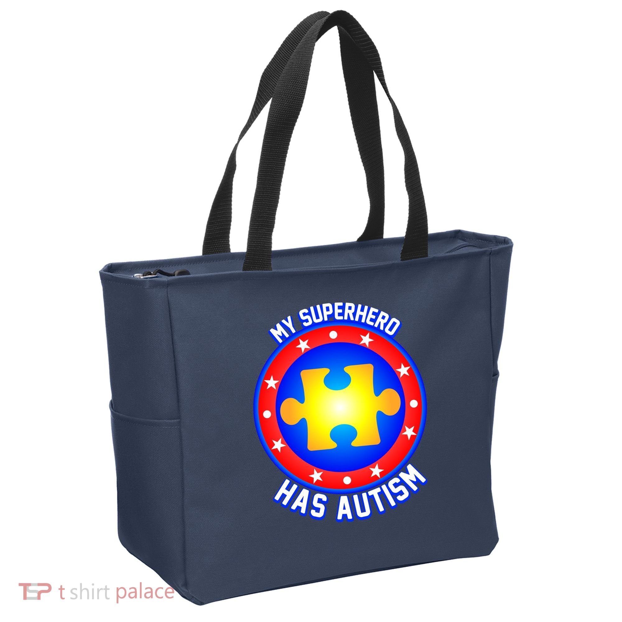 My Superhero Has Autism Tote Bag