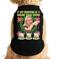 My Sweater Is Uglier Than Yours Yelling Cat Meme  Doggie Tank thumb 0