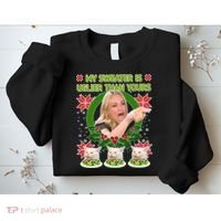 My Sweater Is Uglier Than Yours Yelling Cat Meme  Sweatshirt thumb 2