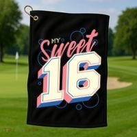 My Sweet Sixteen Golf Towel thumb 1