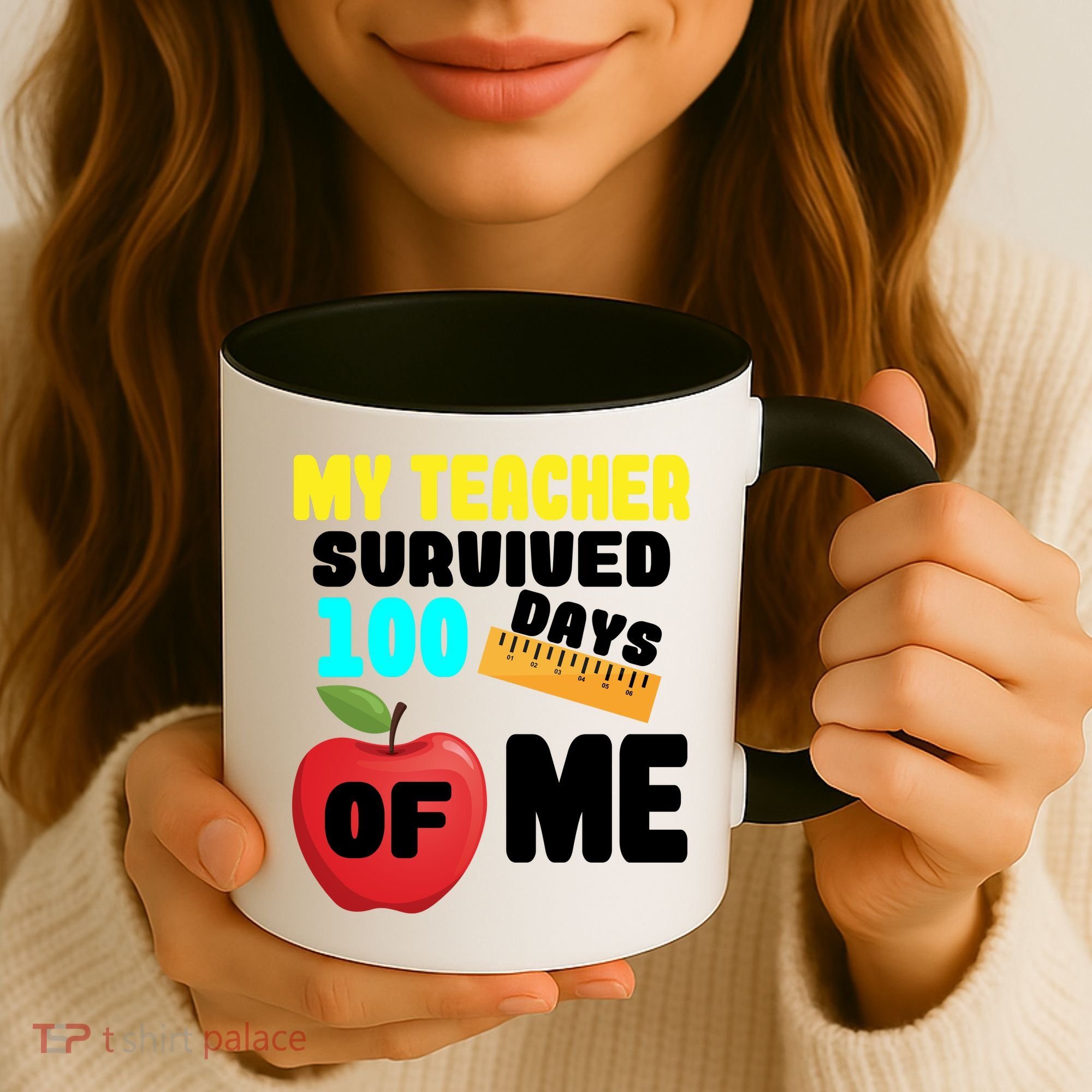 My Teacher Survived 100 Days Of Me Coffee Mug