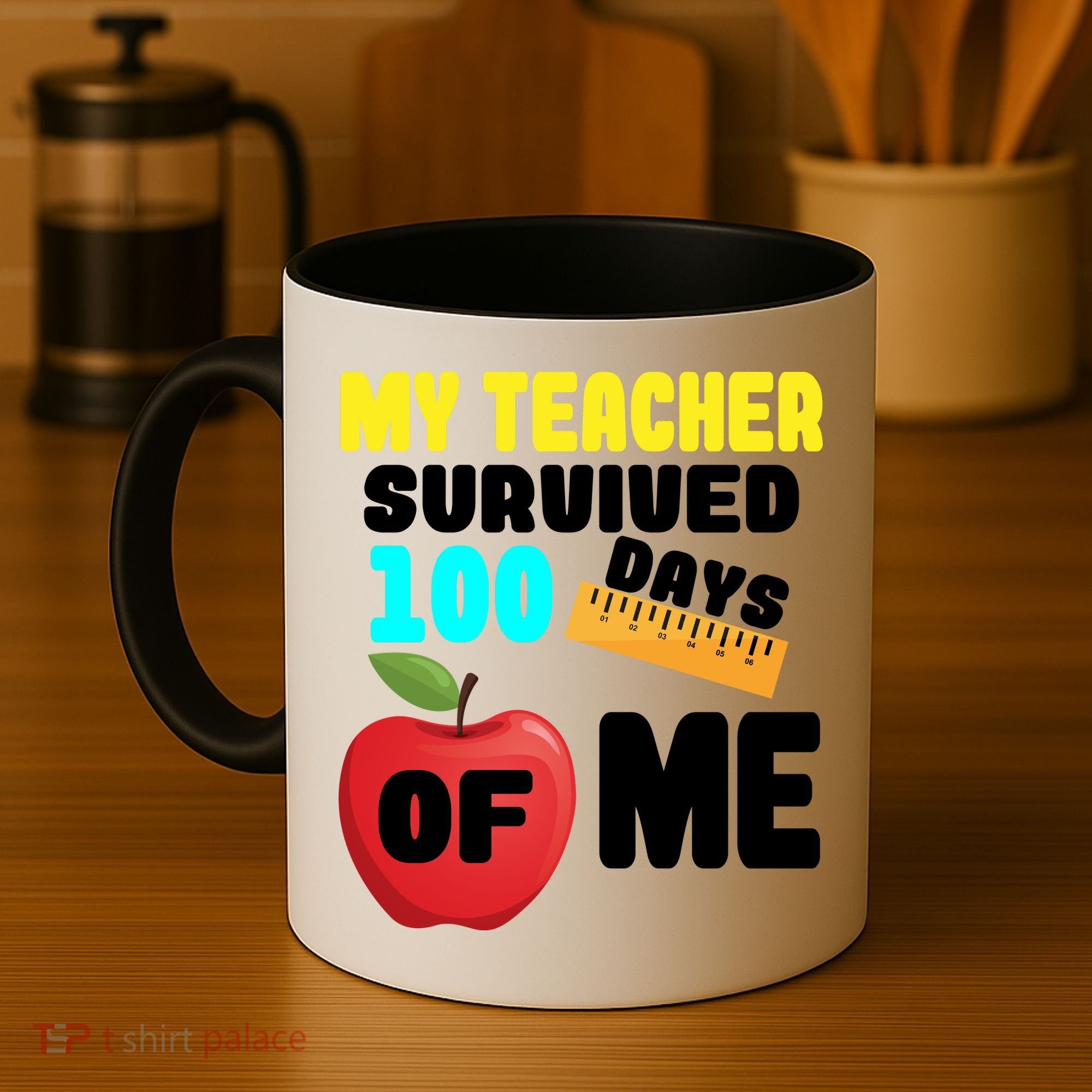 My Teacher Survived 100 Days Of Me Coffee Mug