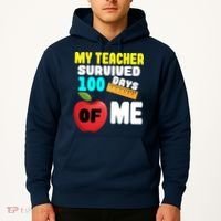 My Teacher Survived 100 Days Of Me Hoodie thumb 2
