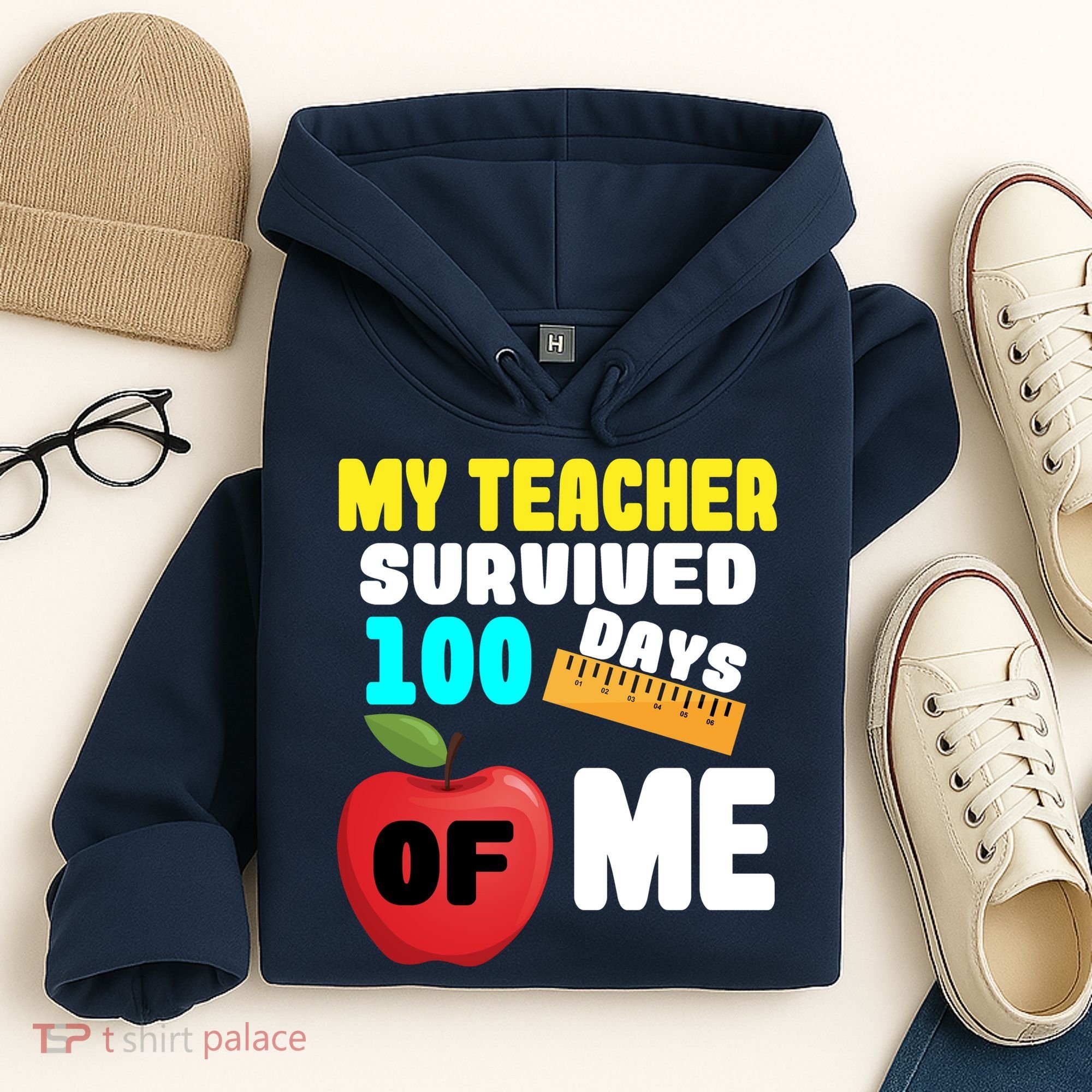 My Teacher Survived 100 Days Of Me Hoodie